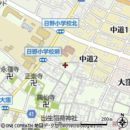 滋賀県蒲生郡日野町大窪297周辺の地図