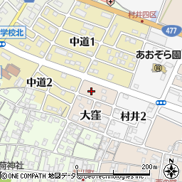 滋賀県蒲生郡日野町大窪2015周辺の地図