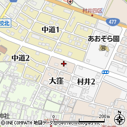 滋賀県蒲生郡日野町大窪2005周辺の地図