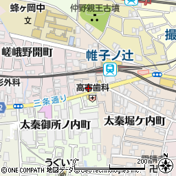 京都府京都市右京区太秦帷子ケ辻町11-12周辺の地図