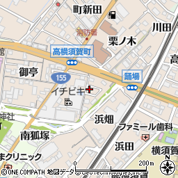 愛知県東海市高横須賀町烏帽子周辺の地図