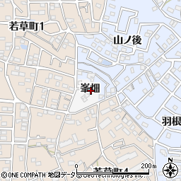 愛知県大府市大府町峯畑周辺の地図