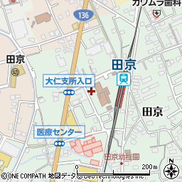 静岡県伊豆の国市田京299-9周辺の地図