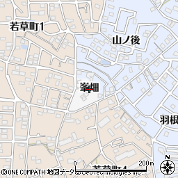 愛知県大府市大府町（峯畑）周辺の地図