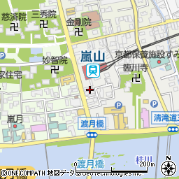 株式会社井筒八ツ橋本舗　嵐山駅店周辺の地図