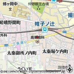 株式会社エリッツ　太秦店周辺の地図