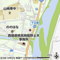 兵庫県宍粟市山崎町三津325周辺の地図