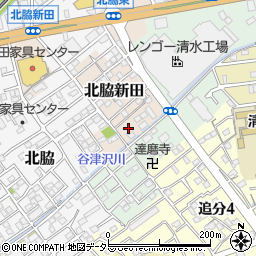 静岡県静岡市清水区北脇新田643周辺の地図