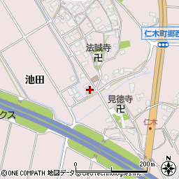 愛知県岡崎市仁木町郷西230周辺の地図