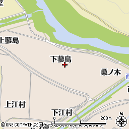 京都府亀岡市篠町山本下蓼島周辺の地図