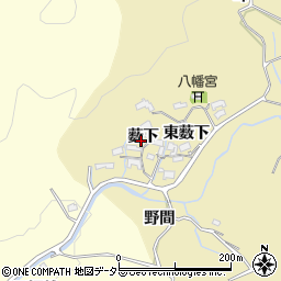 愛知県岡崎市丹坂町薮下周辺の地図