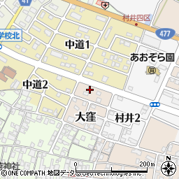 滋賀県蒲生郡日野町大窪2004周辺の地図