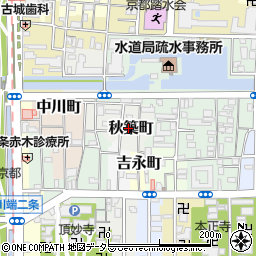 京都府京都市左京区秋築町250周辺の地図