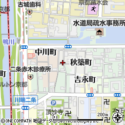 京都府京都市左京区秋築町232周辺の地図