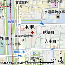 京都府京都市左京区大文字町168周辺の地図