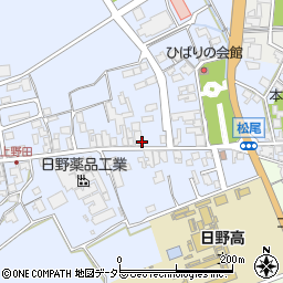 滋賀県蒲生郡日野町上野田832周辺の地図