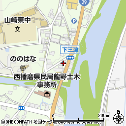 兵庫県宍粟市山崎町三津318周辺の地図