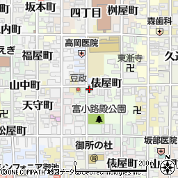 京都府京都市中京区六丁目291周辺の地図