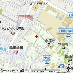 滋賀県蒲生郡日野町大窪451周辺の地図