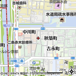 京都府京都市左京区秋築町232-1周辺の地図