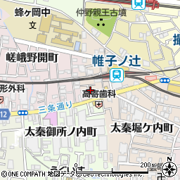 京都府京都市右京区太秦帷子ケ辻町11周辺の地図