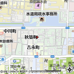 京都府京都市左京区秋築町242-10周辺の地図