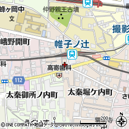 京都府京都市右京区太秦帷子ケ辻町23周辺の地図