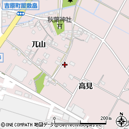 愛知県豊田市吉原町高見周辺の地図