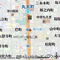 京都府京都市中京区西九軒町周辺の地図