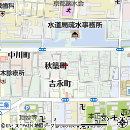 京都府京都市左京区秋築町242-2周辺の地図