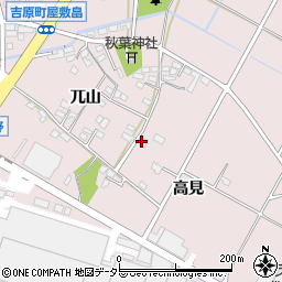 愛知県豊田市吉原町（高見）周辺の地図