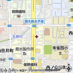 京都府京都市中京区西ノ京南上合町82-35周辺の地図