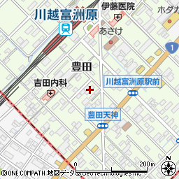 グローリアス川越周辺の地図