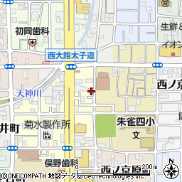京都府京都市中京区西ノ京南上合町76周辺の地図