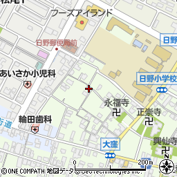 滋賀県蒲生郡日野町大窪450周辺の地図