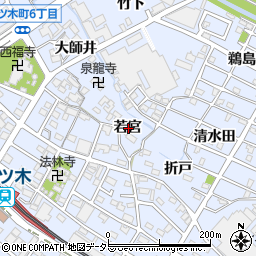 愛知県刈谷市一ツ木町若宮周辺の地図