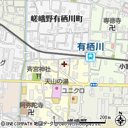 京都府京都市右京区嵯峨野宮ノ元町6周辺の地図