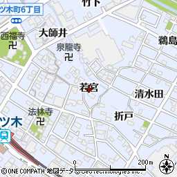 愛知県刈谷市一ツ木町（若宮）周辺の地図