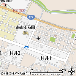 滋賀県蒲生郡日野町村井990-7周辺の地図