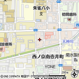 京都府京都市中京区西ノ京北壺井町周辺の地図