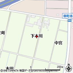 愛知県豊田市上郷町下本川周辺の地図