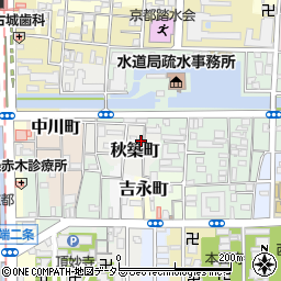 京都府京都市左京区秋築町243周辺の地図