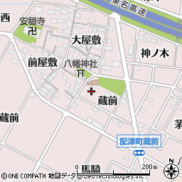 愛知県豊田市配津町蔵前56周辺の地図