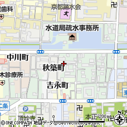 京都府京都市左京区秋築町242-7周辺の地図