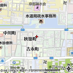 京都府京都市左京区秋築町242-9周辺の地図