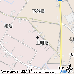 愛知県豊田市吉原町上細池周辺の地図
