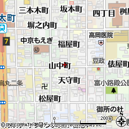京都府京都市中京区福屋町725周辺の地図