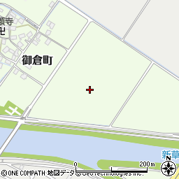 滋賀県草津市御倉町周辺の地図