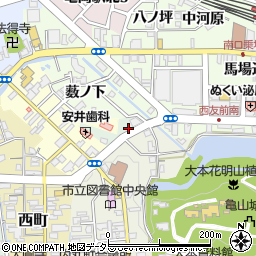 京都府亀岡市荒塚町艮周辺の地図