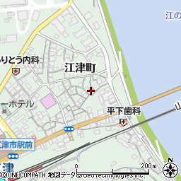 島根県江津市江津町828-2周辺の地図